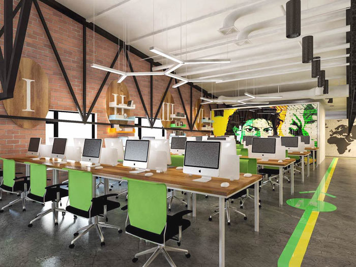 雨林景觀(guān)辦公室裝修設(shè)計(jì)